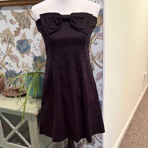 Gretchen Scott Strapless Black Bow Dress